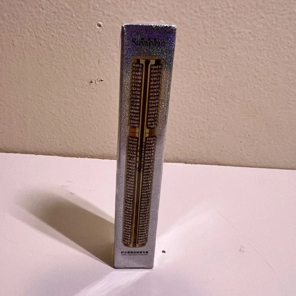 Suvmyeto 9g Mascara Black‎ Long Curl Thick Rhinestone Gold Tube 9003